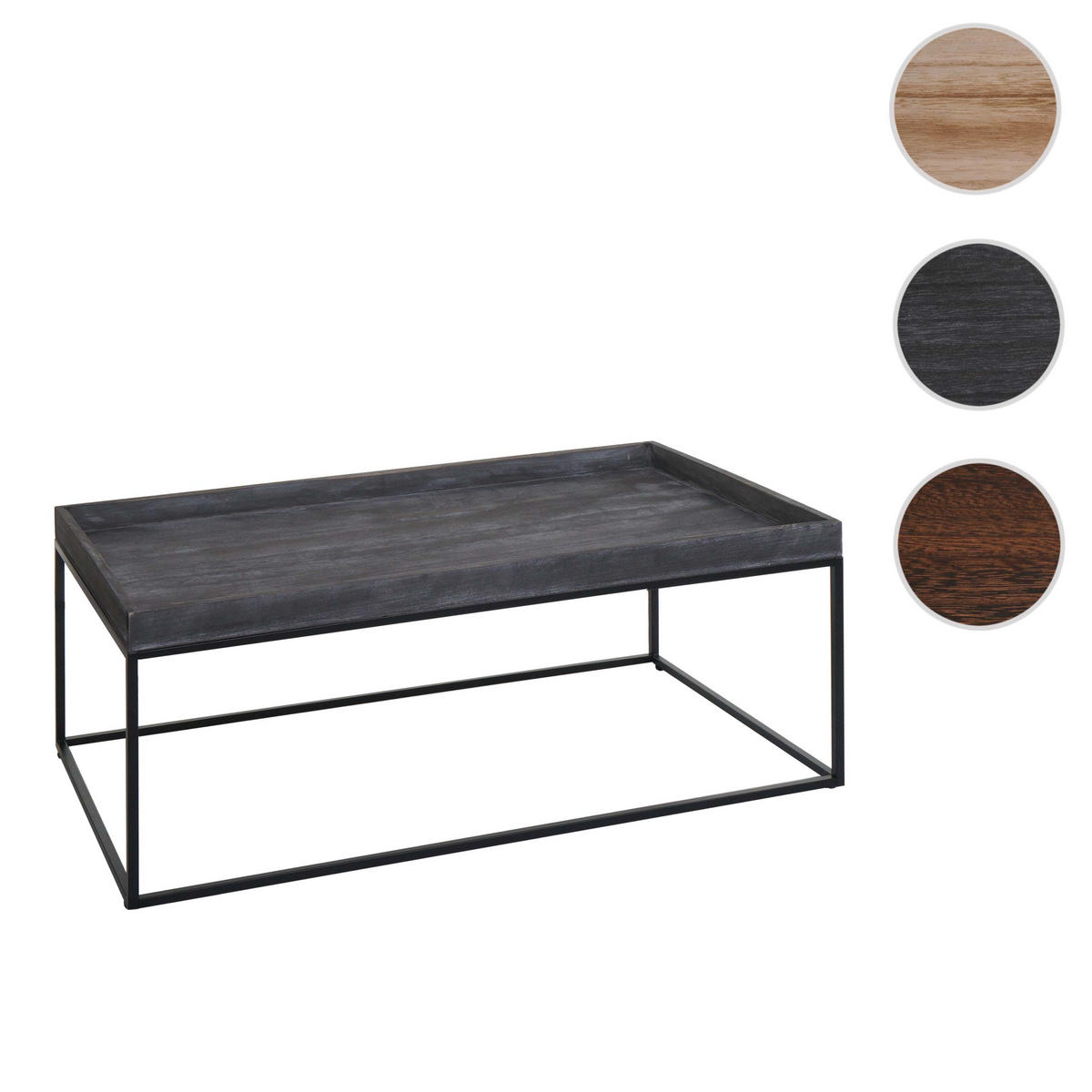 COUCHTISCH rechteckig Grau - Grau, Holz (60/110/46cm) - MCW