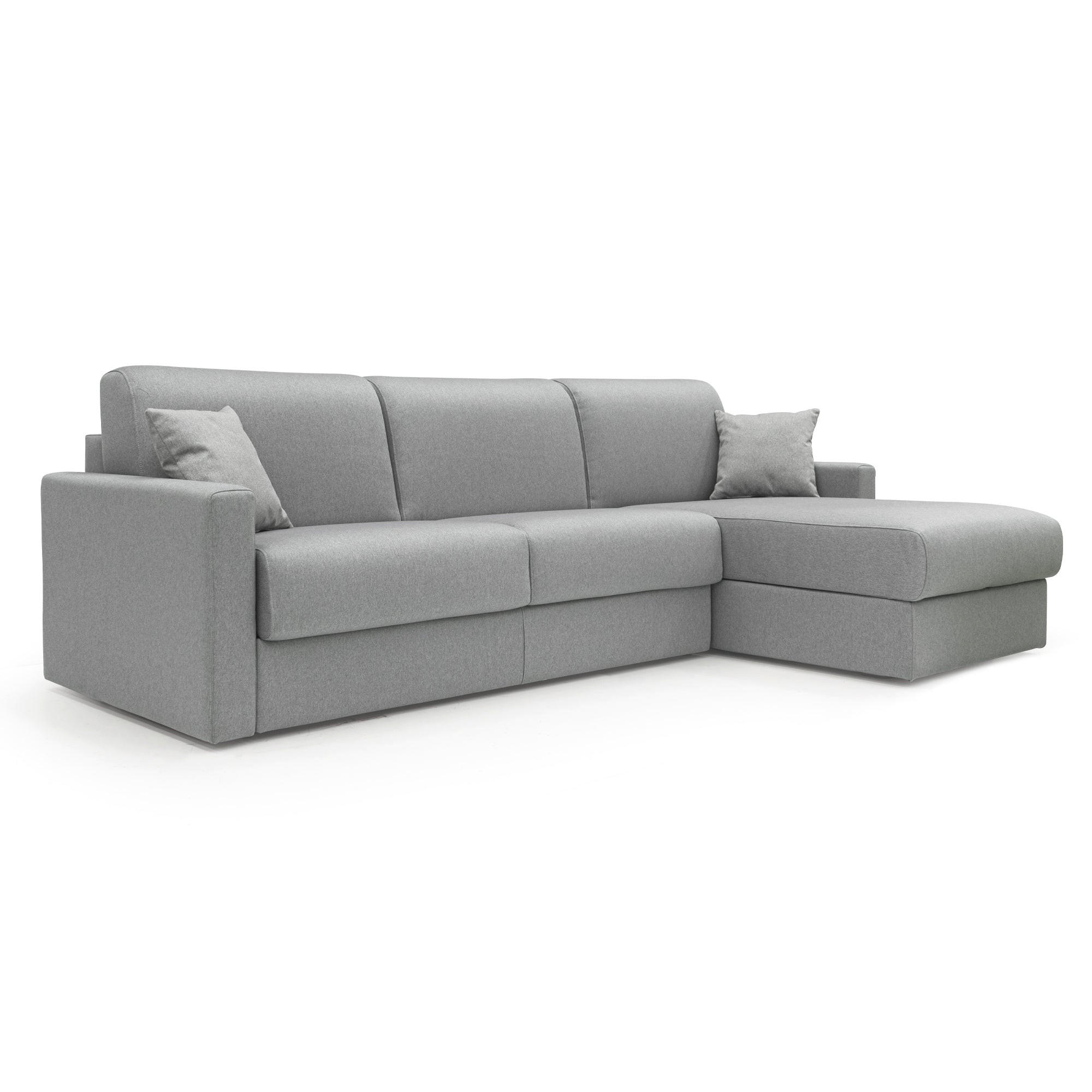 ECKSOFA LINKS Chris - Grau, Textil (248/96cm) - Divani.store