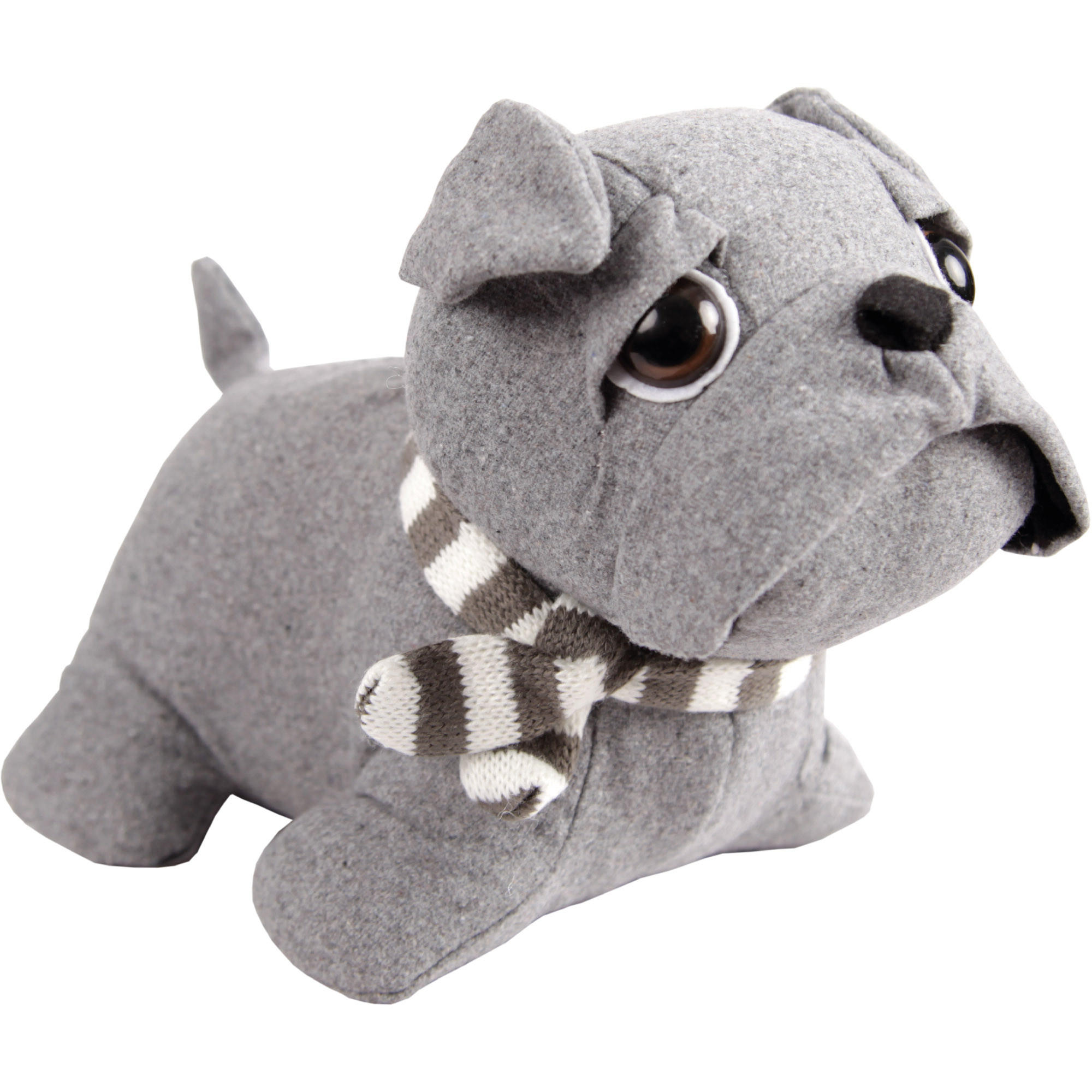 TÜRSTOPPER Mops/Bulldogge 25x20cm ( Silber ) - Silberfarben, Textil (16/25cm)