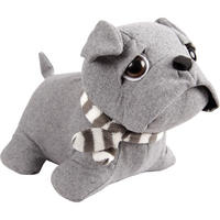 TÜRSTOPPER Mops/Bulldogge 25x20cm ( Silber ) - Silberfarben, Textil (16/25cm)