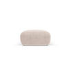POUF Molino aus Chenille-Stoff beige - Beige, Textil (75/36/75cm) - Micadoni