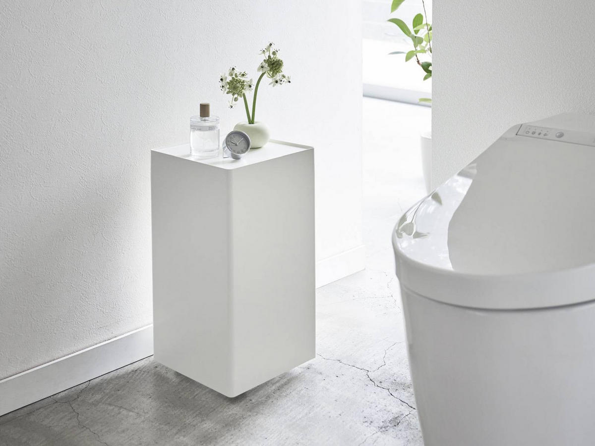 TOILETTENPAPIER-AUFBEWAHRUNG Tower weiß 23/43/23 cm - Weiß, Metall (23/43/23cm) - Yamazaki