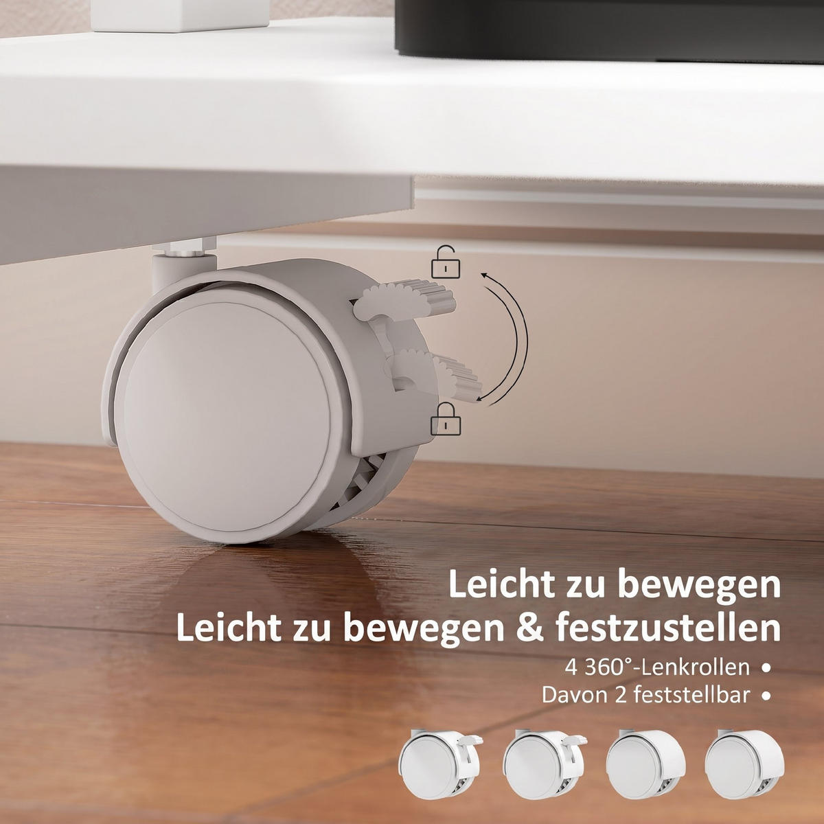 SCHREIBTISCH Spanplatte, Metall Weiß - Weiß, Holzwerkstoff/Metall (56/51/79cm) - HOMCOM