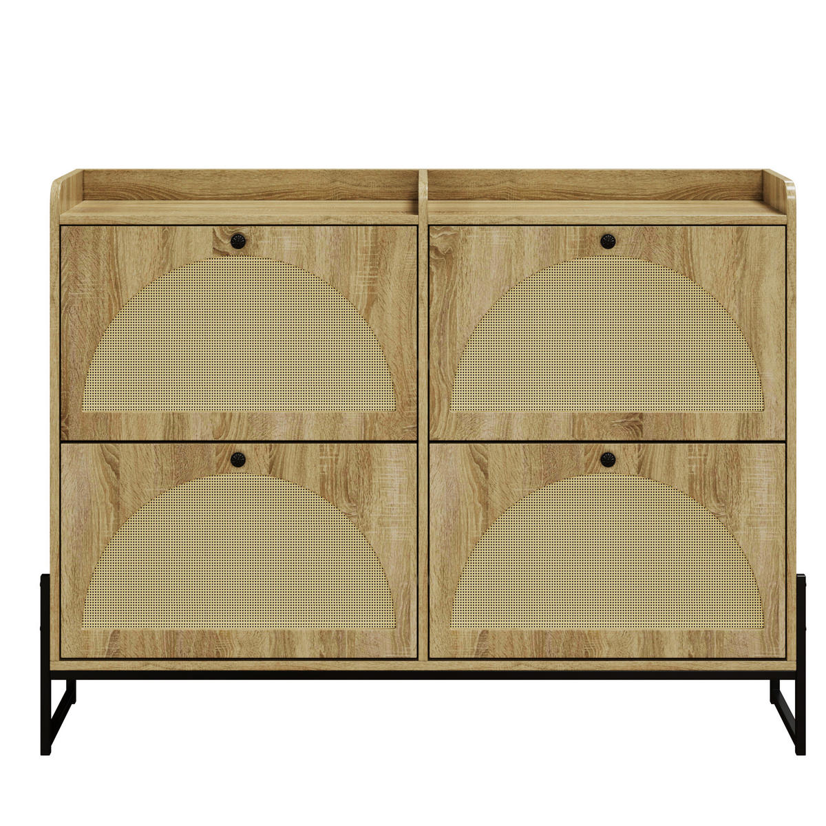 SCHUHSCHRANK 121 x 25 x 91,5 cm Holzoptik Natural - Naturfarben, Holzwerkstoff (25/91.5/118cm) - Beauniv