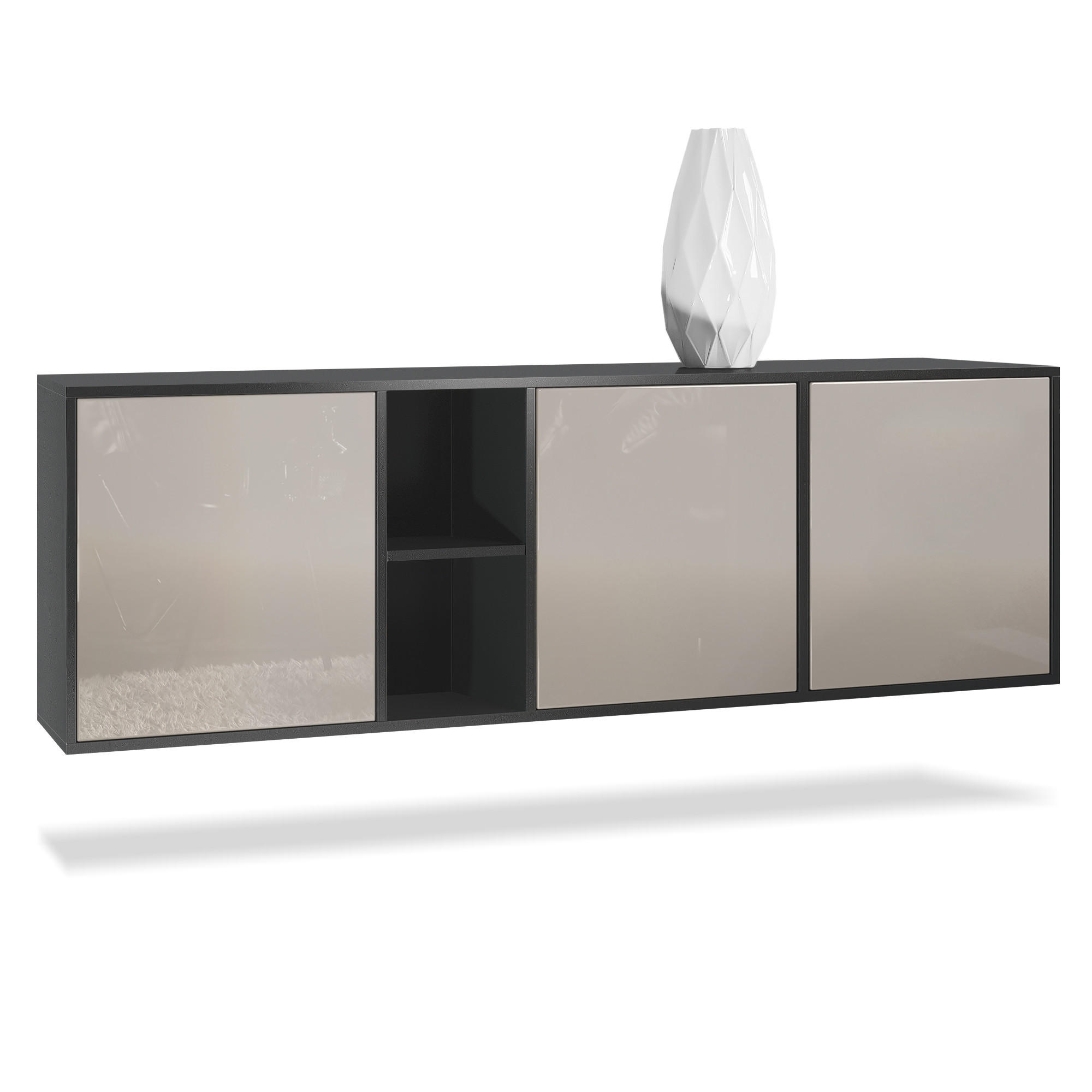Vladon Sideboard Sand 182x53x35 cm