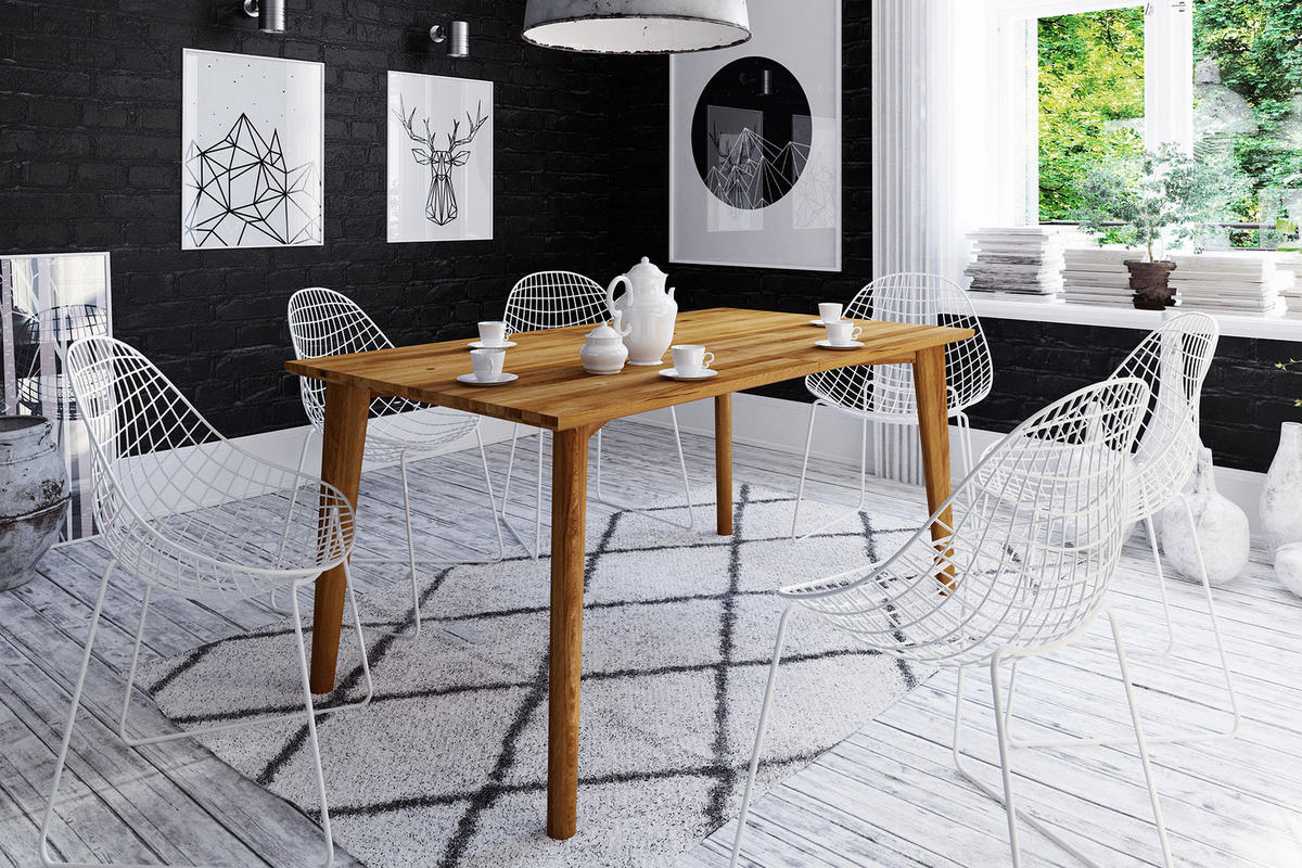 TISCH GREG Wildeiche - Wildeiche, Holz (190/100/77cm) - byoak