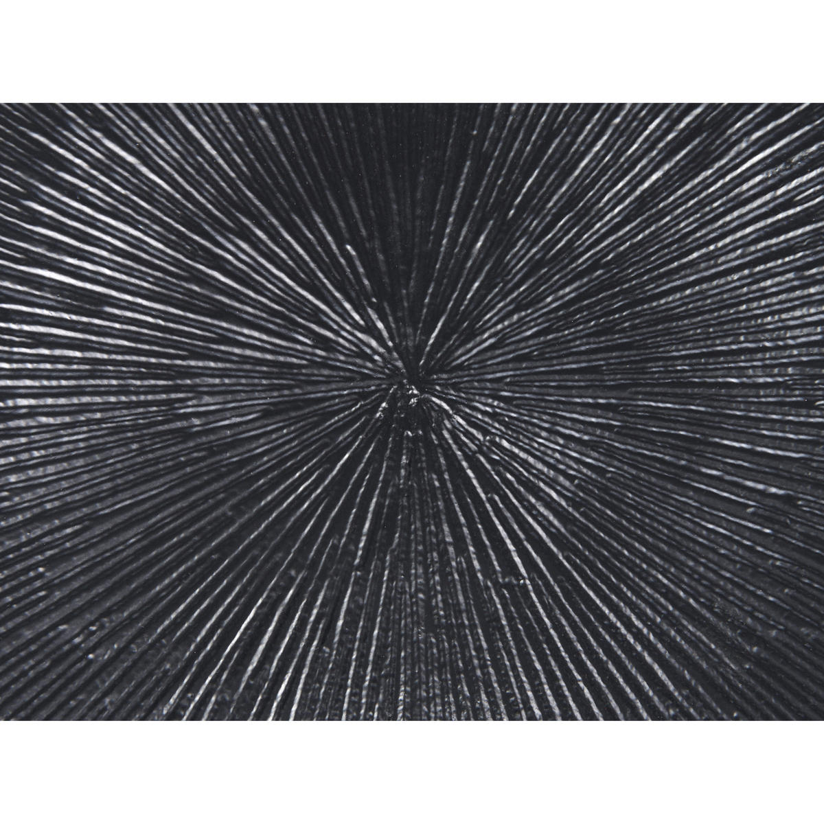 BEISTELLTISCH Aluminium schwarz rund 40 cm Eucla - Schwarz, Metall (40/40/49cm) - Beliani