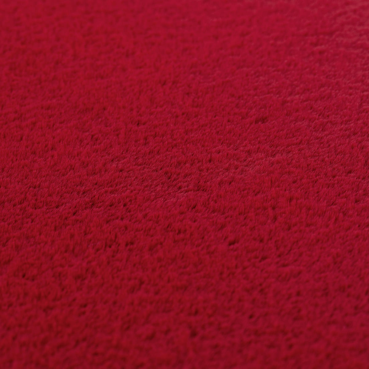 TEPPICH Kurzflor Unifarben Polyester Antirutsch Wohnzimmer Rot Läufer 80x150 - Rot, Textil (80/150cm) - KADIMA DESIGN