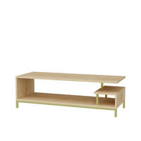 TV-LOWBOARD Reilly Gold-Eiche - Eichefarben/Goldfarben, Holzwerkstoff (120/38/45cm) - Decorotika