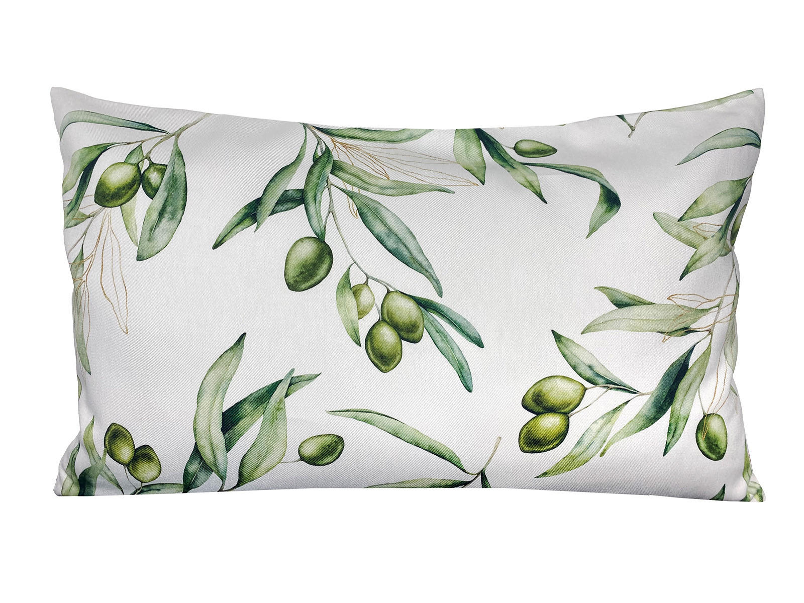 KISSENHÜLLE Italy Collection Oliven 30/50 cm - Ecru/Multicolor, Textil (30/50cm) - beties Heimtextil