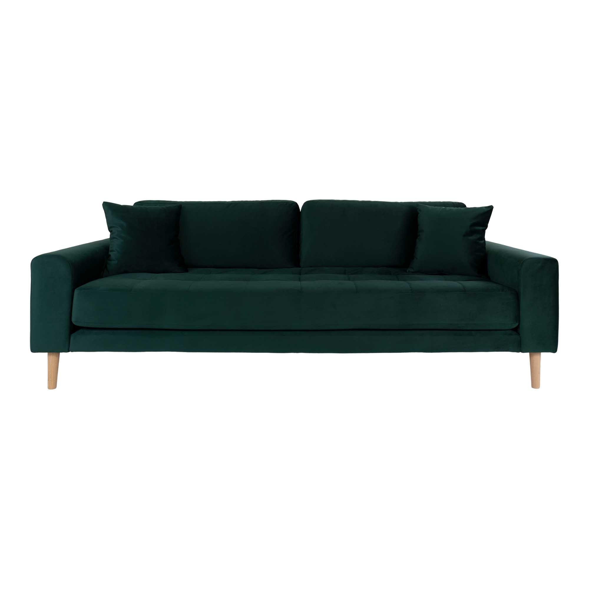 3-SITZER-SOFA grün - Grün, Textil (210/78/93cm) - ebuy24