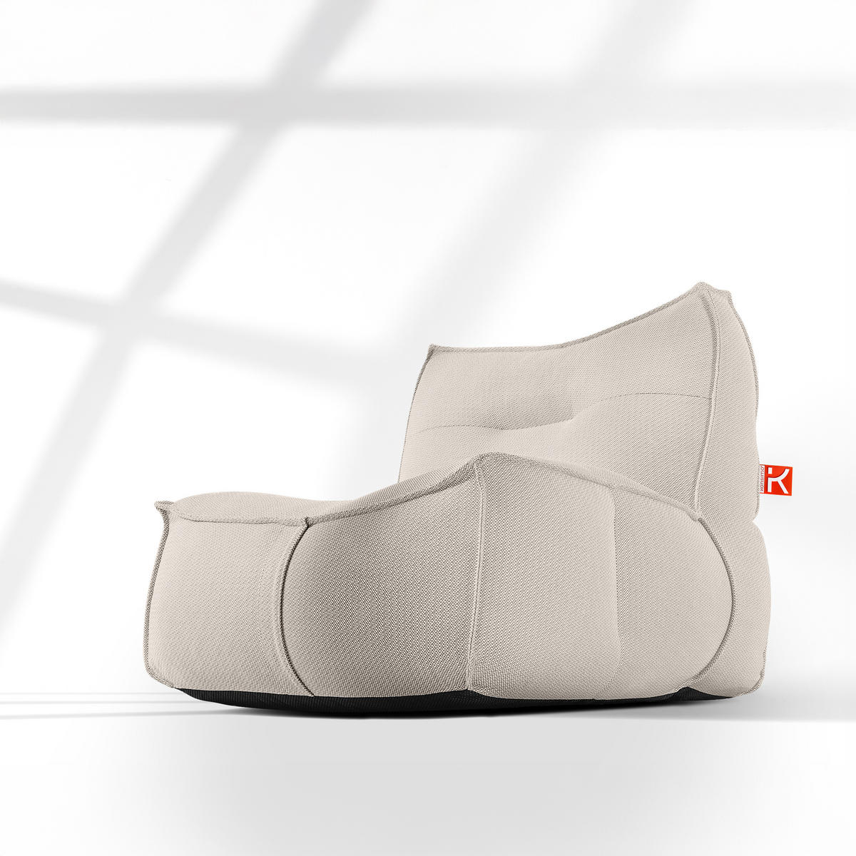 GARTENLOUNGE-SET LOVIA, Möbel-Set, Dunkelbeige/Weiß - Beige, Textil - KONSIMO®