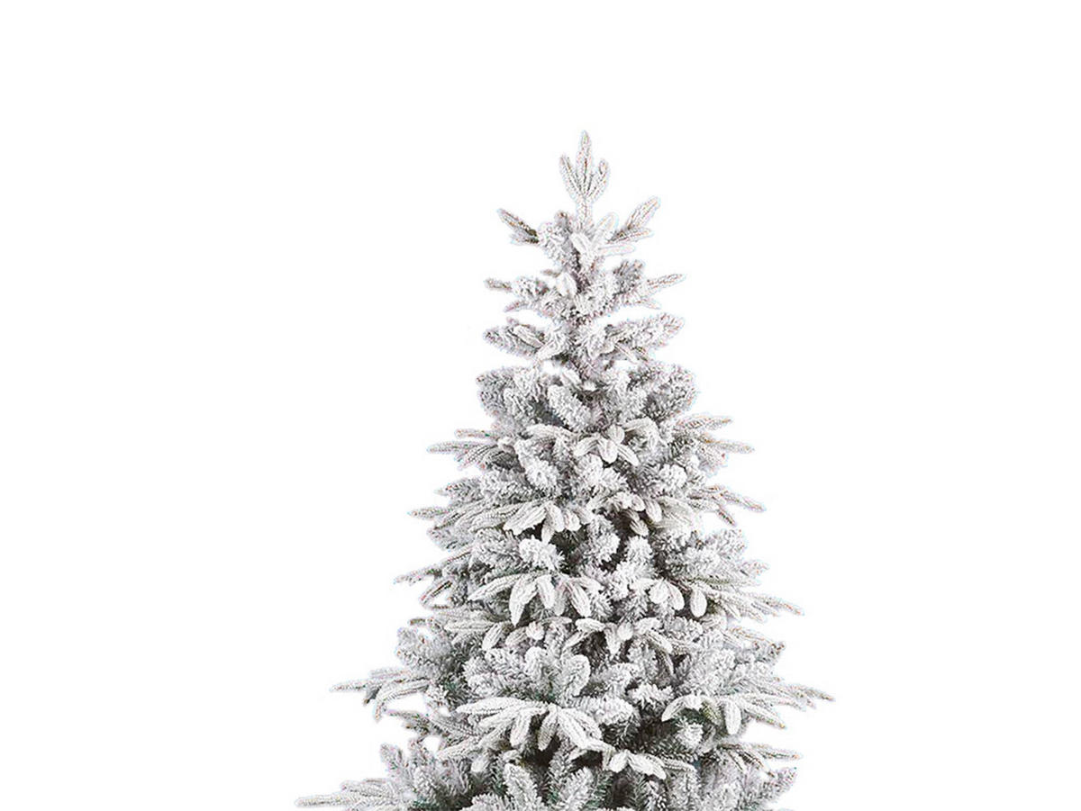 LAALU WEIHNACHTSBAUM künstlich weiss DELUXE Tanne Anita 150 cm mit Ständer - Weiß, Kunststoff (150cm) - LAALU