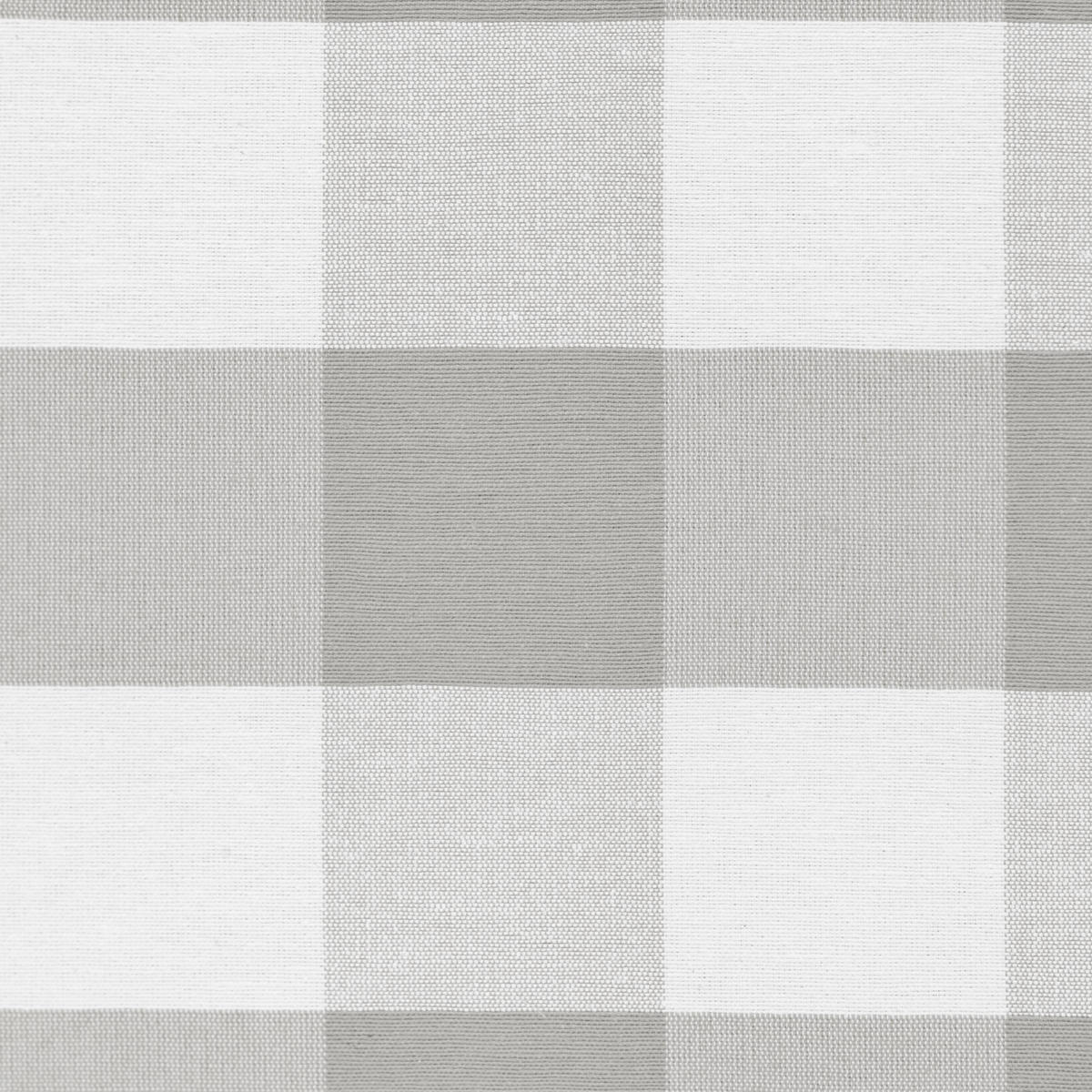 KOPFTEIL Gepolstertes Vichy-Stoff Grau 165/52/3 cm LAREDO - Grau, Textil (165/52/3cm) - RNT By Really Nice Things