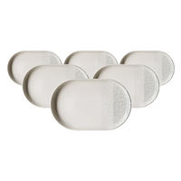 SERVIERPLATTEN Trio Grau 20 x 13 cm 6er Set - Grau, Keramik (13/2/20cm) - Ritzenhoff Breker