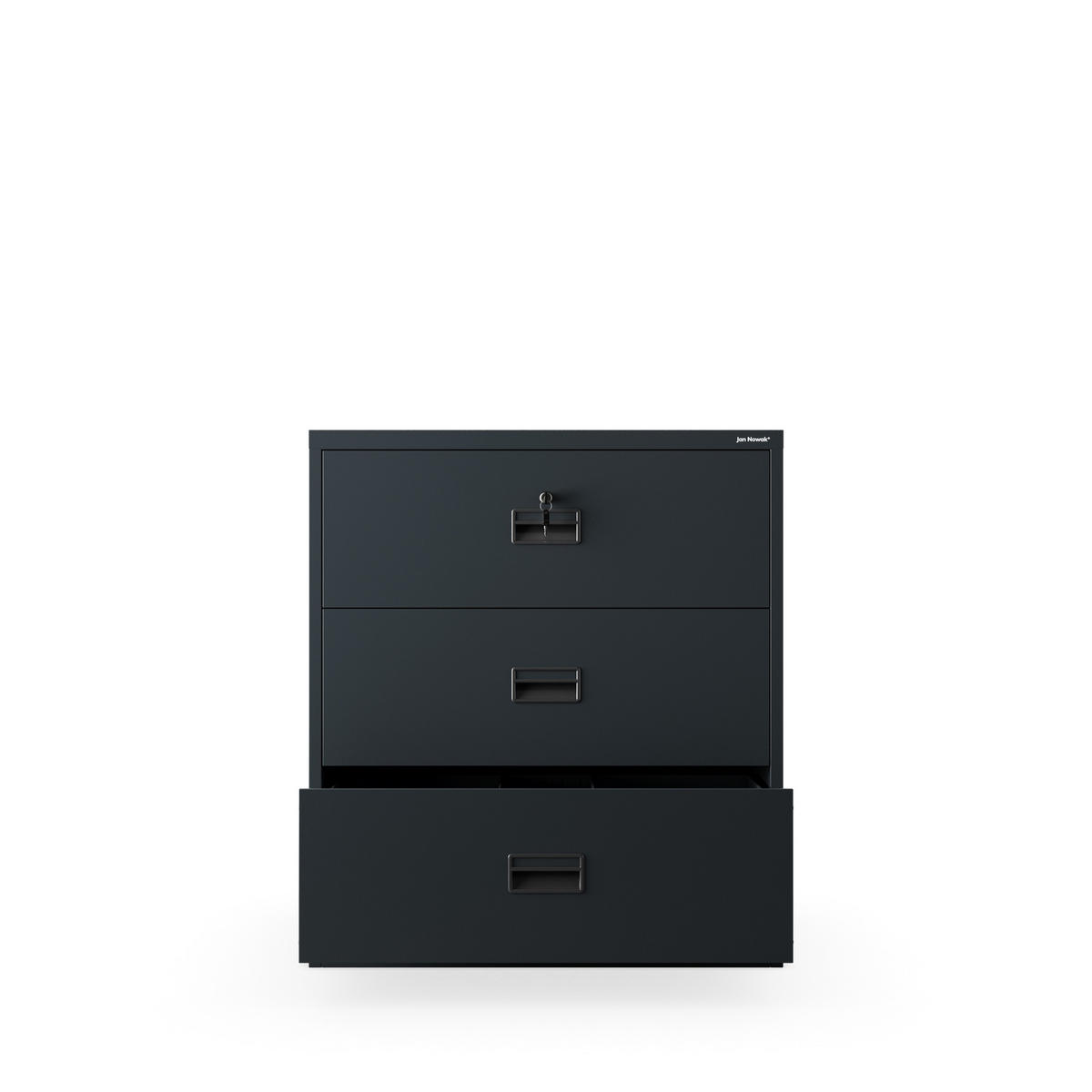 AKTENSCHRANK SARA XL V3 102x90x60 cm - Anthrazit, Metall (90/102/60cm) - Jan Nowak
