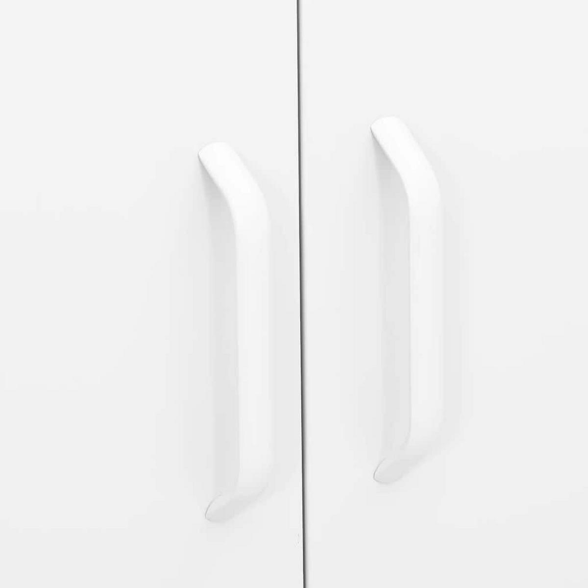 METALLSCHRANK Kevi Metall Weiß 80x35x101,5 cm Stahl - Weiß, Metall (80/101.5/35cm) - DELUKE