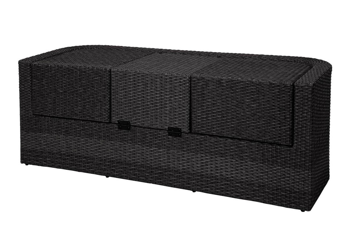 GARTENSET 3in1 Anthrazit Kissen Hellgrau - Anthrazit, Metall - PROREGAL