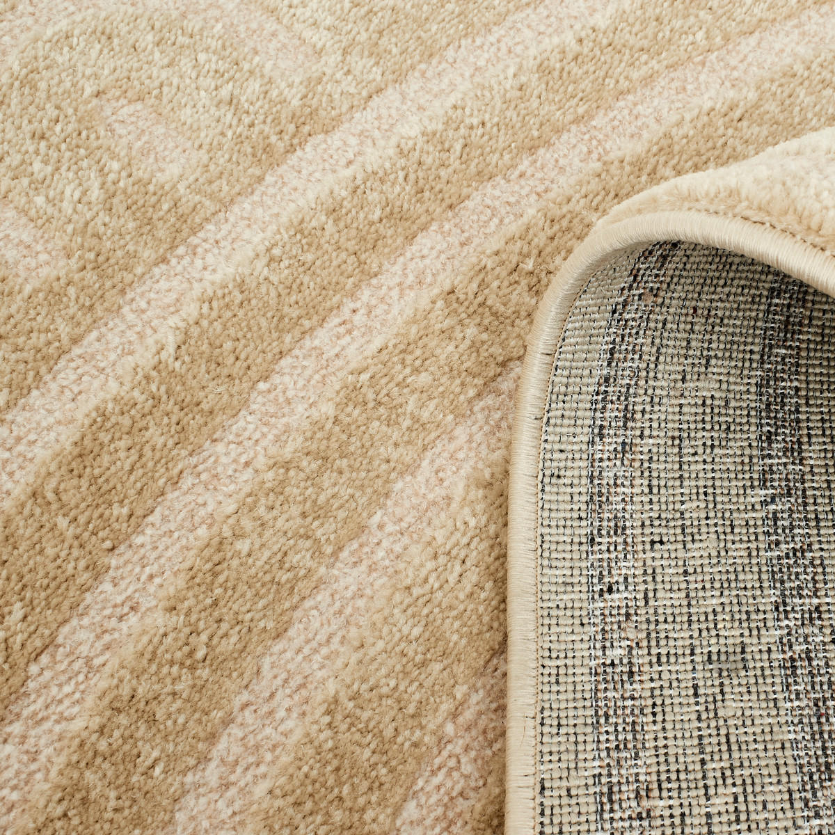 TEPPICH mit geometrischem Muster Bianca Beige 80x150 cm - Beige, Textil (80/150cm) - Nazar Rugs