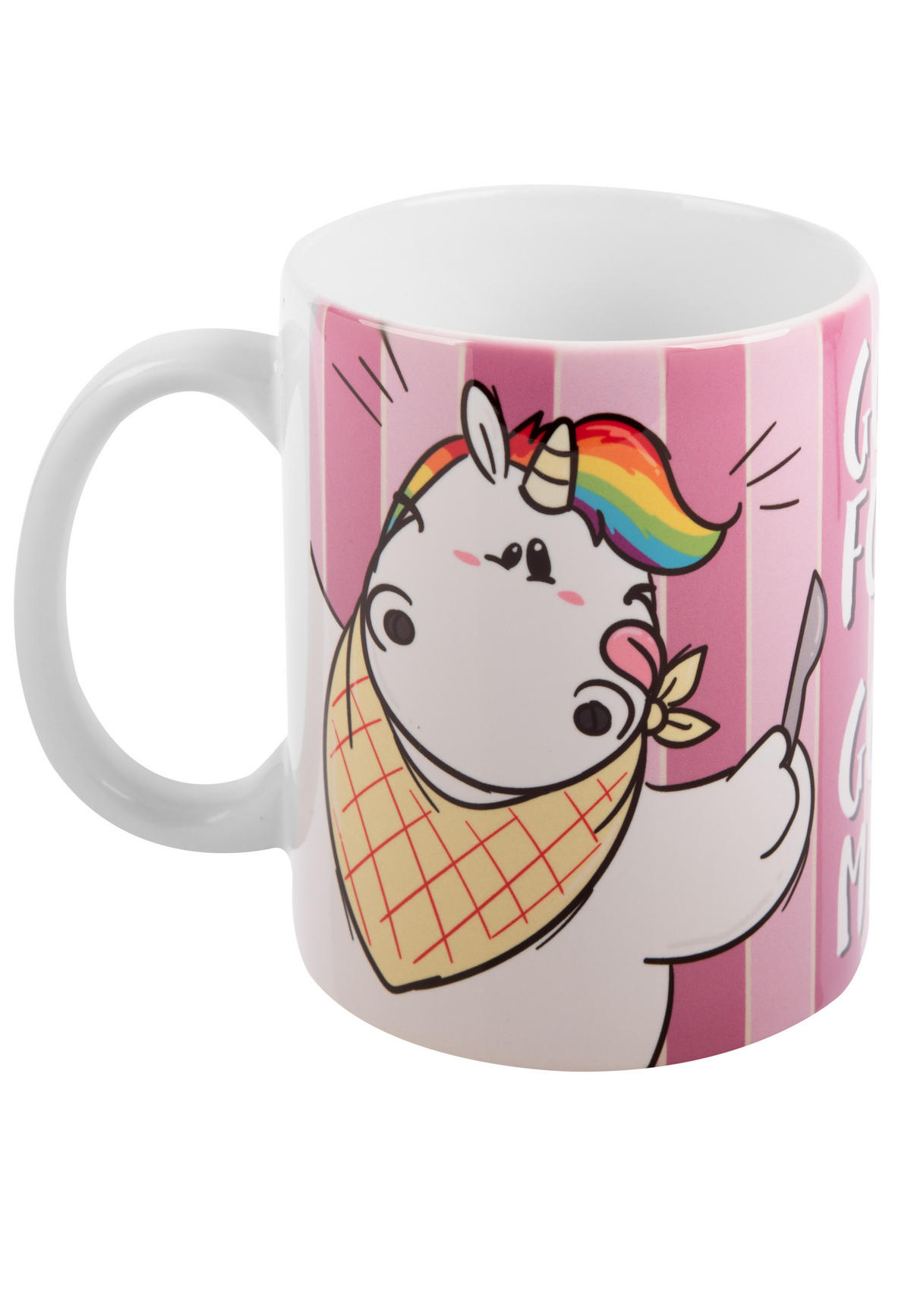 KAFFEEBECHER Pummel und Friends Frühstück Mehrfarbig 320 ml - Multicolor, Keramik (0.32L) - United Labels