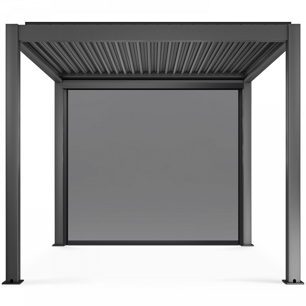 JALOUSIE 2,66x2,34m, Grau - Grau, Metall (234/2/266cm) - Oviala