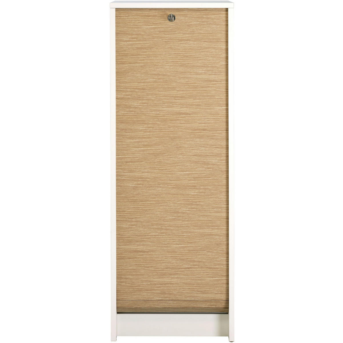 AKTENSCHRANK mit Rolladentür 38,5/35/104cm - Weiß, Holzwerkstoff (35/104/38.5cm) - Simmob