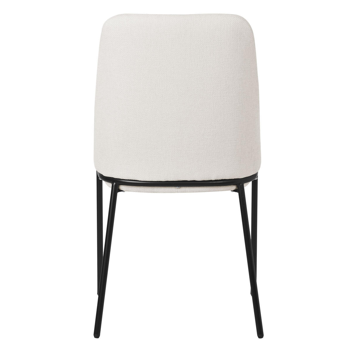 ESSZIMMERSTUHL 4er Set Beige aus Polyester - Beige/Schwarz, Textil/Metall (49/94/62cm) - ML-DESIGN