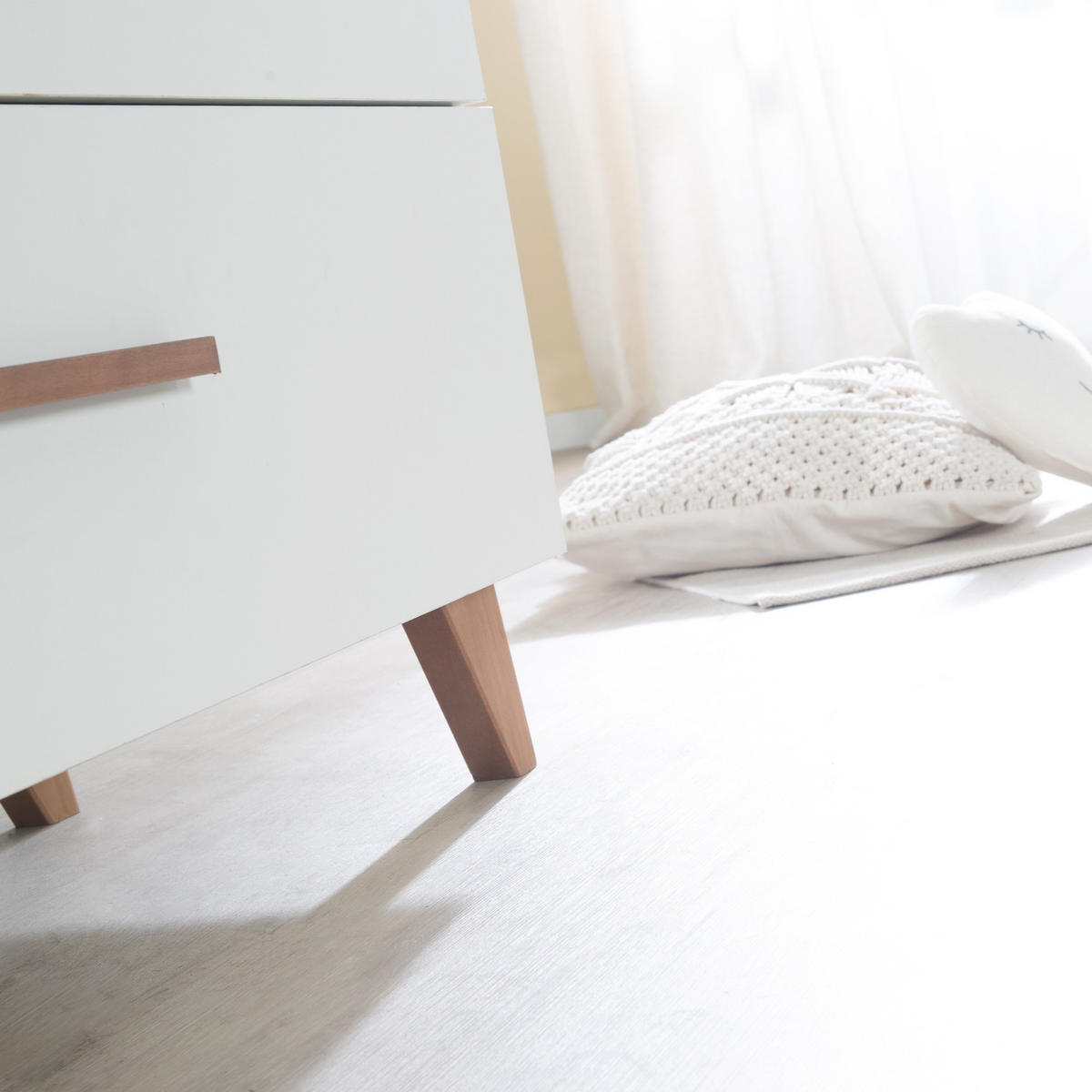 WICKELKOMMODE Ole - Weiß, Holzwerkstoff (110/98/75cm) - Roba