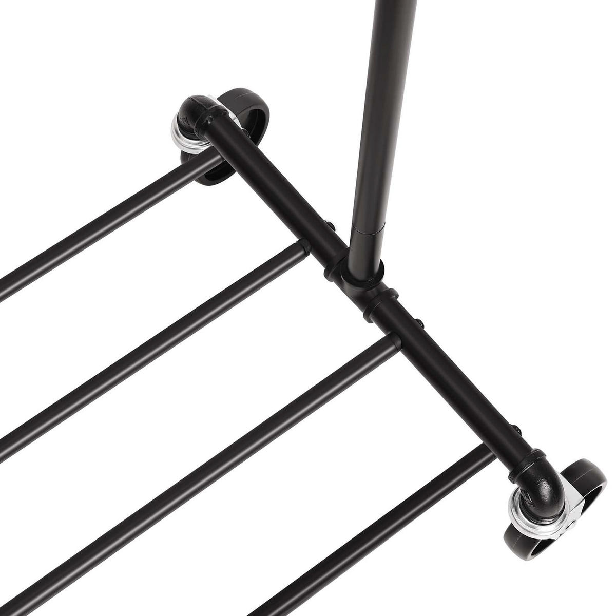 KLEIDERSTÄNDER - Schwarz, Metall (163/49/100cm) - Hansiro