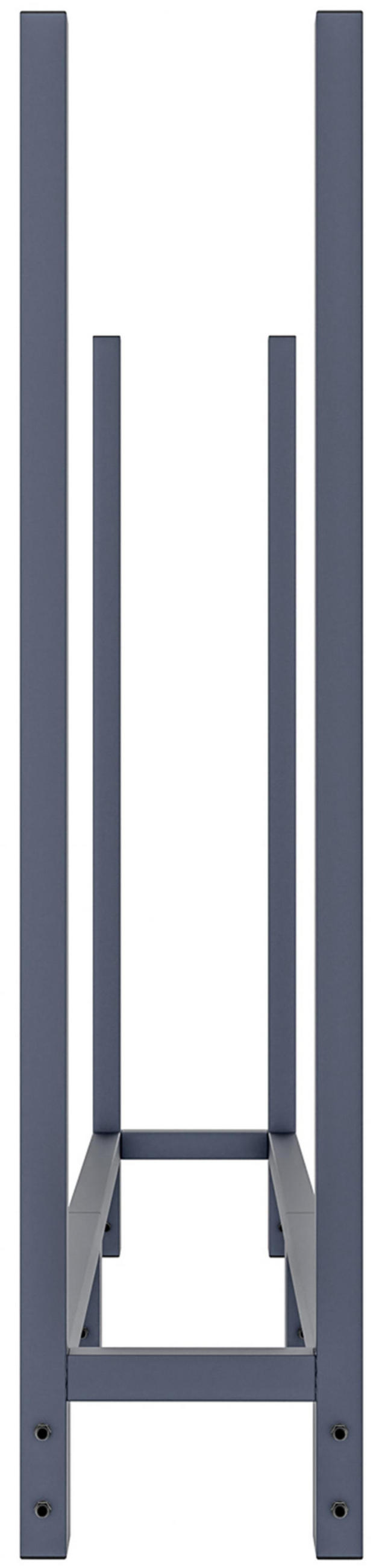 KAMINHOLZREGAL 160/25/115 cm Metall anthrazit - Anthrazit, Textil/Metall (160/115/25cm) - CLP
