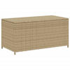 GARTENTRUHE Beige 190L Poly Rattan - Beige, Kunststoff (100/100/50cm) - furnicato