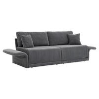 SOFA mit Schlaffunktion 182 x 88 x 84 cm Cord Grau - Grau, Metall (182/84/88cm) - Meubliv