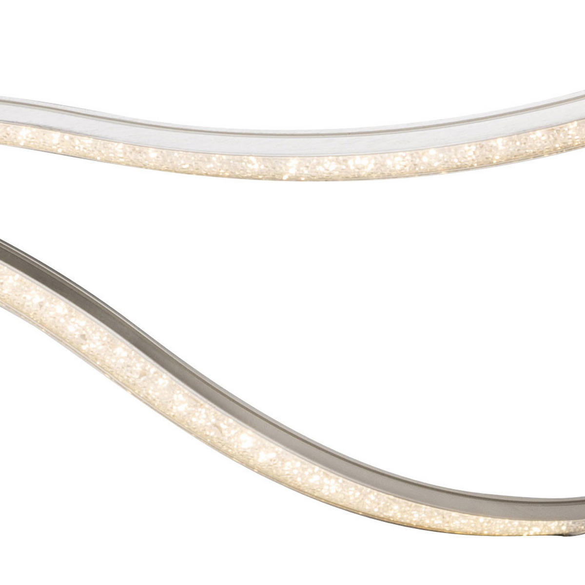 LED DECKENLEUCHTE Jorne Silber Kristalloptik - Silberfarben, Metall (64.5/64.5/7.8cm) - Globo Lighting