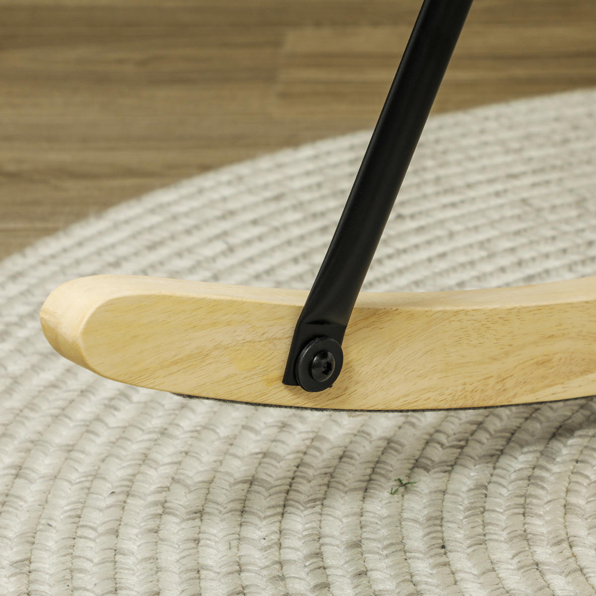 SCHAUKELSTUHL Samt-Polsterung mit Armlehnen 71/98/101 cm Beige - Beige, Textil (98/101/71cm) - Redom