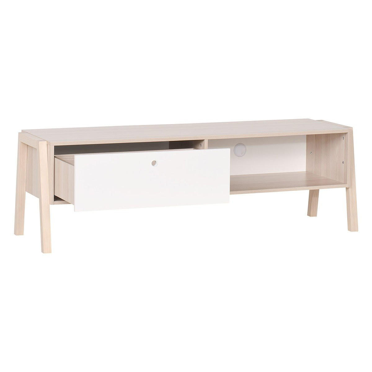 TV-MÖBEL 1 Schublade 1 Fach - Spot - 160/50/50 cm - Eichefarben, Holzwerkstoff (50/50/160cm) - Calicosy