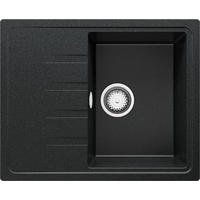 SPÜLBECKEN Mailand, 2-er set Anthrazit 62/50 cm 1 Becken + Ablauf-Set ab 40er Unterschrank - Chromfarben/Anthrazit, Kunststoff (62/19/50cm) - Primagran