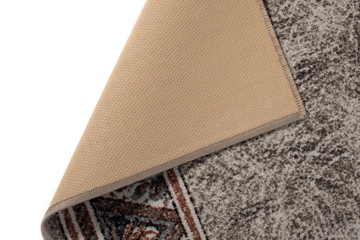 TEPPICHLÄUFER Anti-Rutsch Beige rutschfest Gummiunterlage 120/100 cm - Beige, Textil (120/100cm) - Tapiso