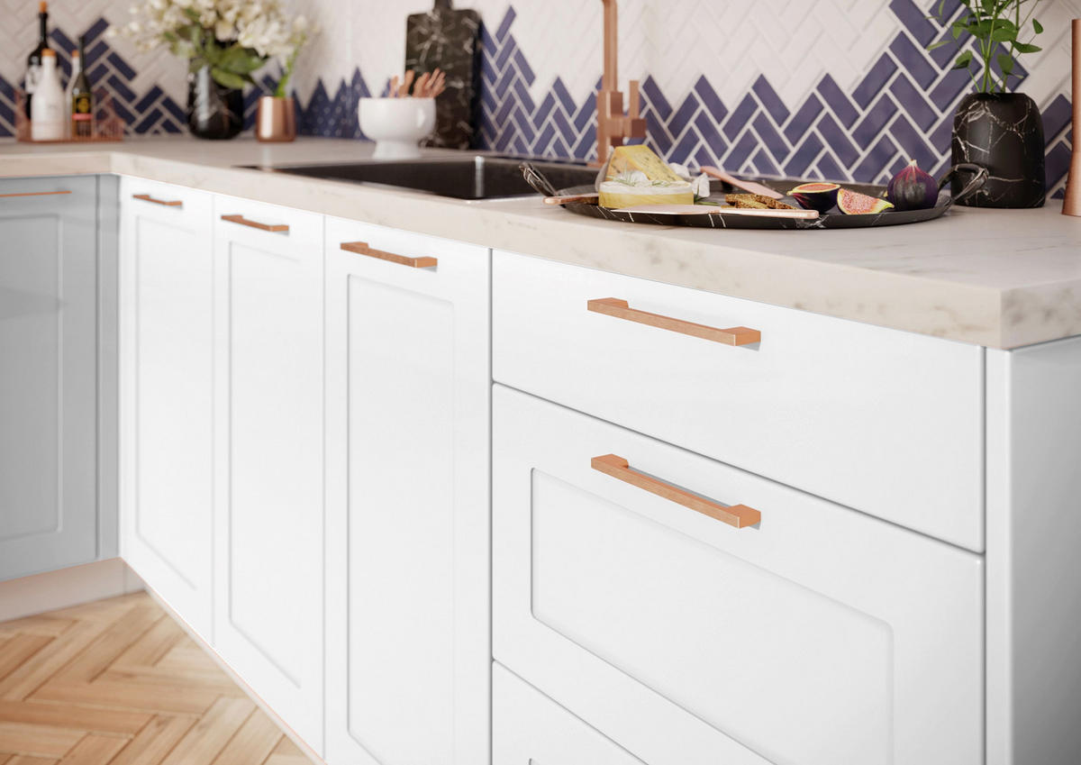 ECKHÄNGESCHRANK WRN P/L – Elvara – L-Form für den Innenwinkel – Weiß / Matt - Weiß, Holzwerkstoff (60/72/60cm) - ROYAL24_MARKT