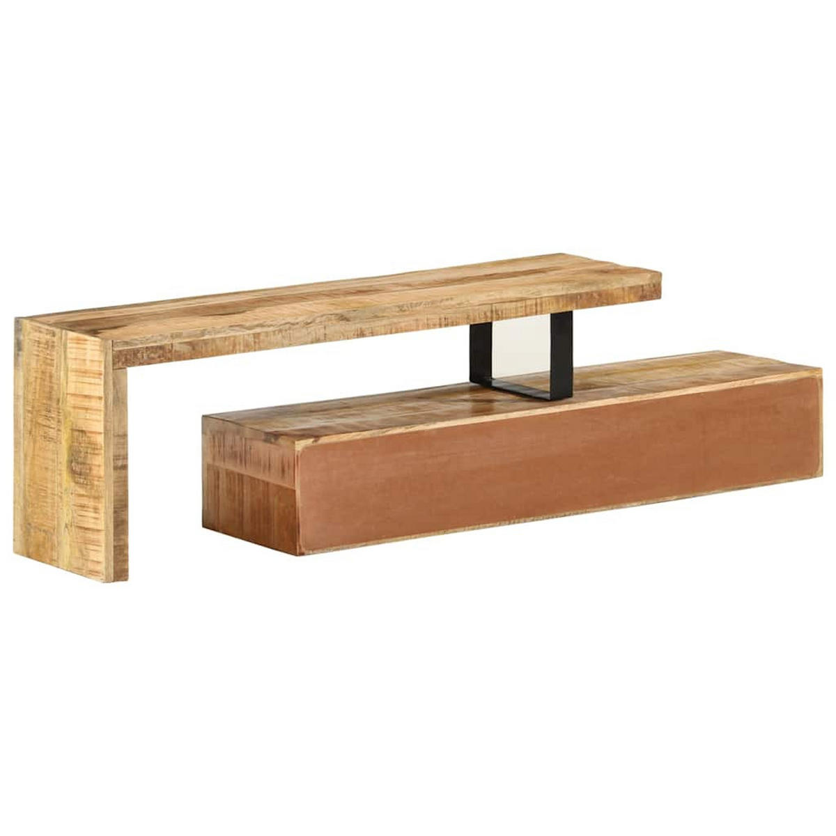 TV-STÄNDER (118–200)/30/40 Cm Massivholz Mango - Braun, Holz (30/40/200cm) - vidaXL