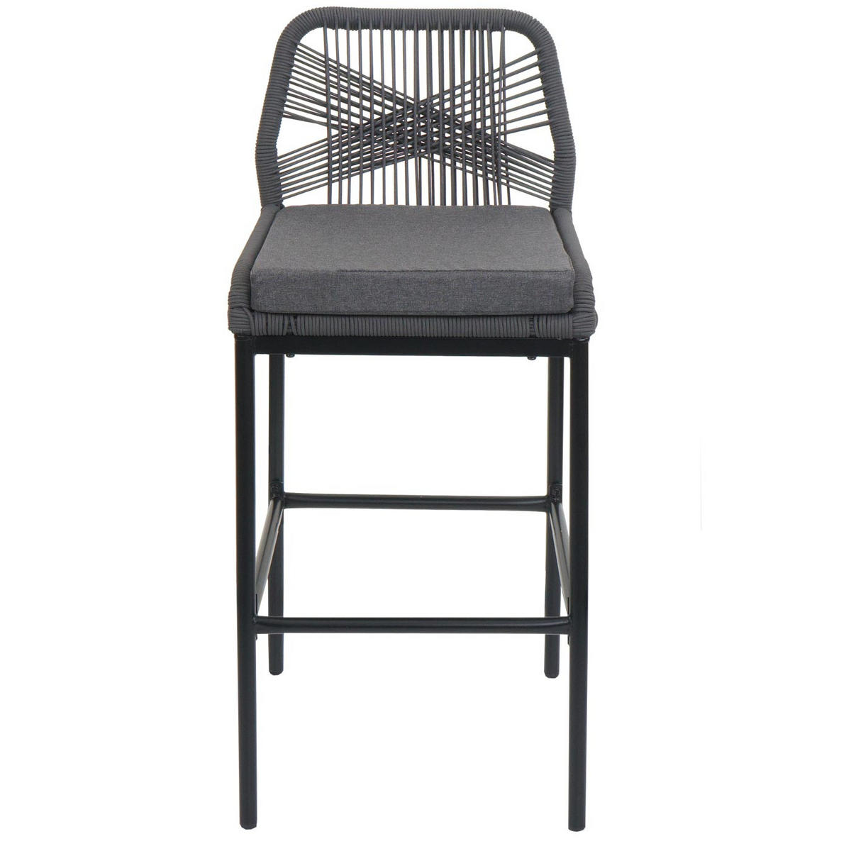 BARSKI STOL Anthracit, siva - siva/antracit, kovina (45/101/52cm) - MCW