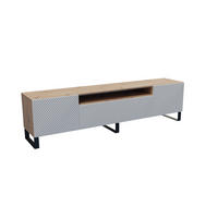LOWBOARD NADO-S - 200 x 53 x 41 cm - Schwarz/Eiche Artisan, Holzwerkstoff (200/53/41cm) - ALTDECOR