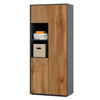 AKTENSCHRANK Amira T20 Eiche Wotan 180/80/40 cm - Eiche Wotan, Holzwerkstoff (80/180/40cm) - SIMPLYFURN
