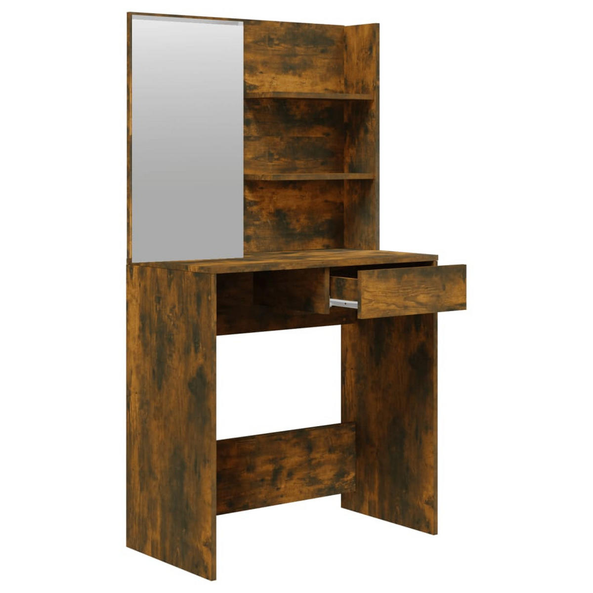 SCHMINKTISCH Castro 74.5/40/141 cm - Taupe, Holzwerkstoff (74.5/141/40cm) - Nettlife
