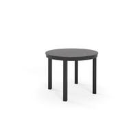 ESSTISCH BERNARDIN - Schwarz, Holzwerkstoff/Metall (100/100/76cm) - Meblini