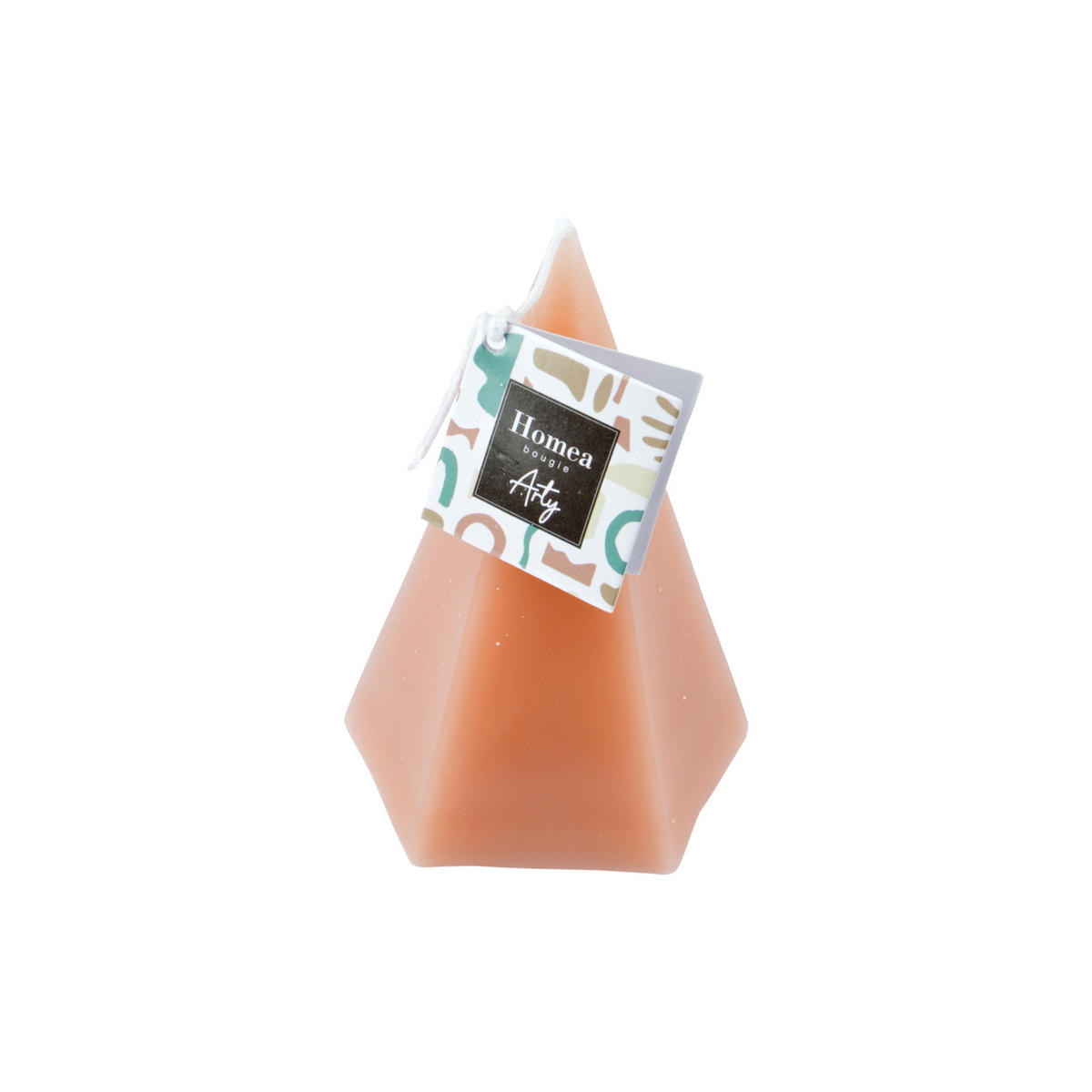 DEKO-KERZE pyramidenförmig Arty 7,4/7,4/12 cm - Rosa, Paraffin (7.4/12/7.4cm) - Homea