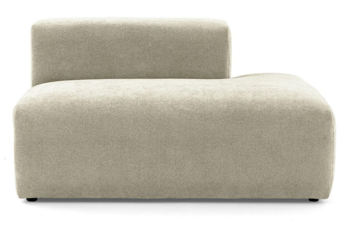 4-SITZER modulares Ecksofa HEAVEN SET 3 Rechts, Breite 270 cm Webstoff Olivgrün - Schwarz/Olivgrün, Holz/Kunststoff (270/245cm) - Muffo