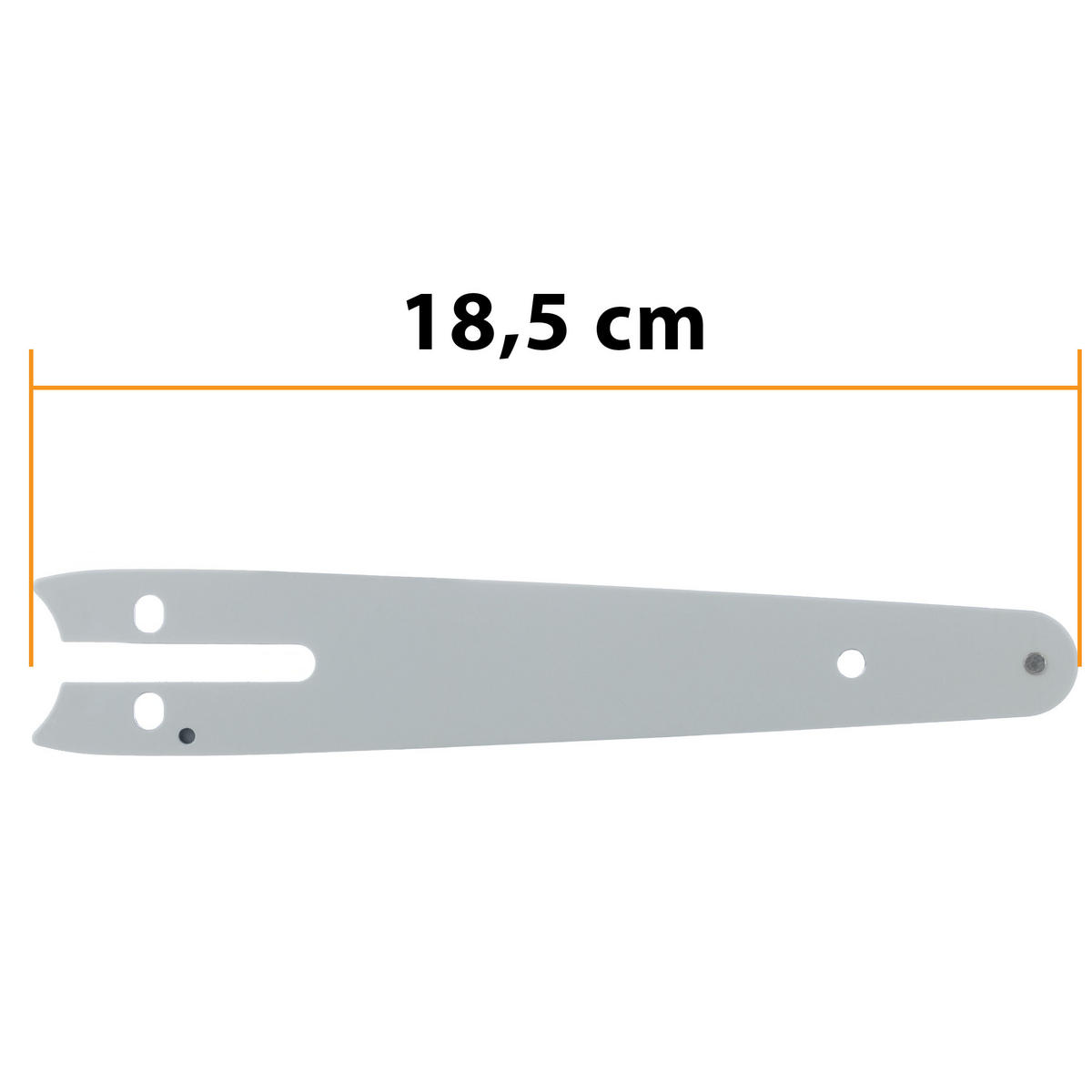 FÜHRUNGSSCHIENE 6 Zoll Set - 18,5 cm, inkl. 2x Kette 6 Zoll, Teilung 1/4 Zoll, Nutbreite 1,3 mm - Multicolor, Kunststoff/Metall (10/10/10cm)