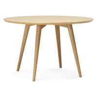 ESSTISCH Rund Holz Skandi-Stil Langlebig Ø120 LIRAXO, Beige 120x120x75 cm - Beige, Holz/Holzwerkstoff (120/120/75cm) - KADIMA DESIGN