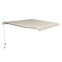 GELENKARMMARKISE, Aluminium, Beige - Beige, Metall (300/16/450cm) - Outsunny