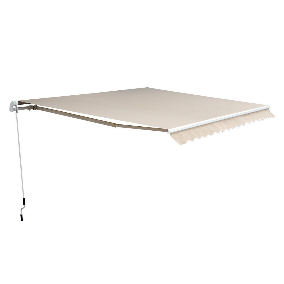 GELENKARMMARKISE, Aluminium, Beige - Beige, Metall (300/16/450cm) - Outsunny